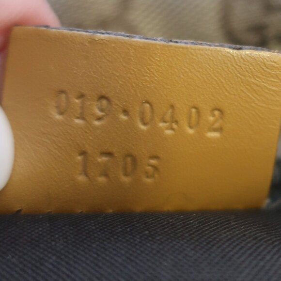 Authentic Gucci Taupe Brown Canvas Leather Shoulder Tote Handbag - Picture 11 of 16